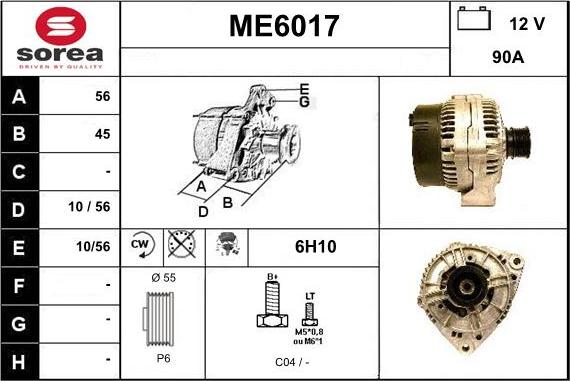 Sera ME6017 - Alternatore autozon.pro