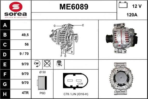 Sera ME6089 - Alternatore autozon.pro