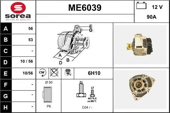 Sera ME6039 - Alternatore autozon.pro