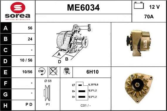 Sera ME6034 - Alternatore autozon.pro