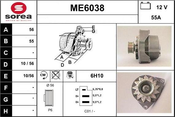 Sera ME6038 - Alternatore autozon.pro