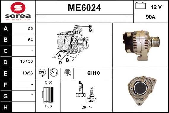 Sera ME6024 - Alternatore autozon.pro