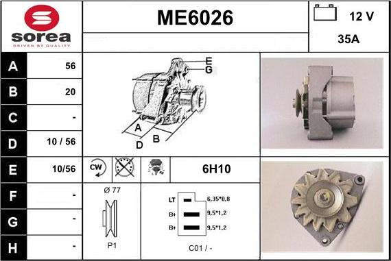 Sera ME6026 - Alternatore autozon.pro