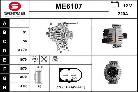 Sera ME6107 - Alternatore autozon.pro