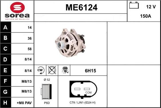 Sera ME6124 - Alternatore autozon.pro