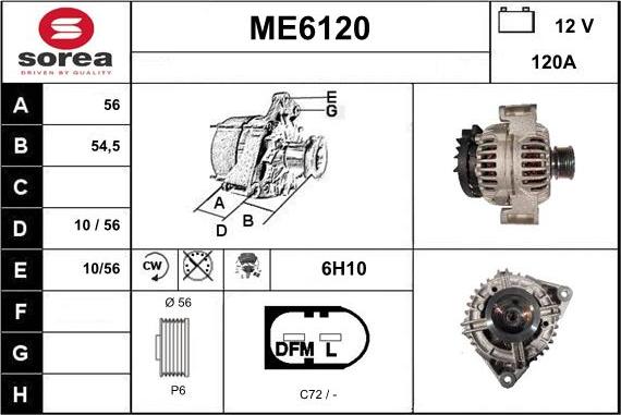 Sera ME6120 - Alternatore autozon.pro