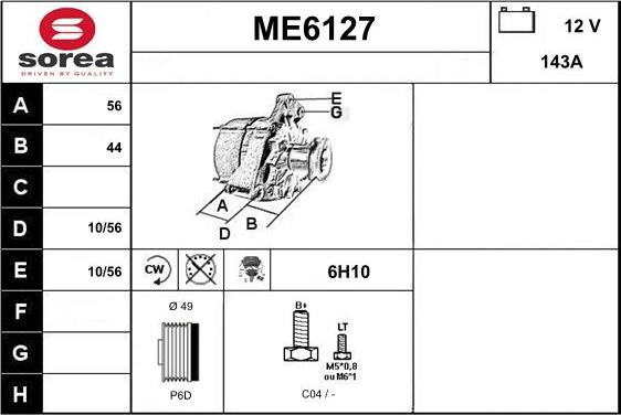 Sera ME6127 - Alternatore autozon.pro