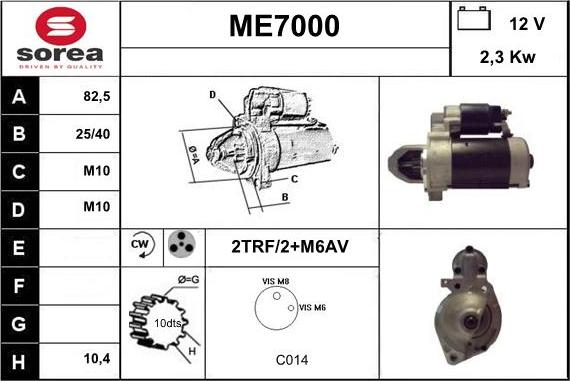 Sera ME7000 - Motorino d'avviamento autozon.pro