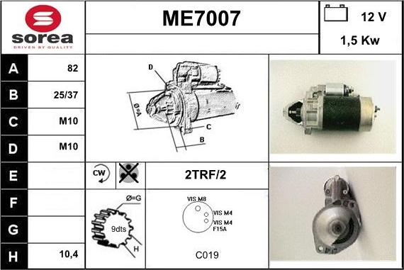 Sera ME7007 - Motorino d'avviamento autozon.pro