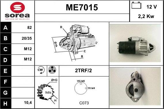 Sera ME7015 - Motorino d'avviamento autozon.pro