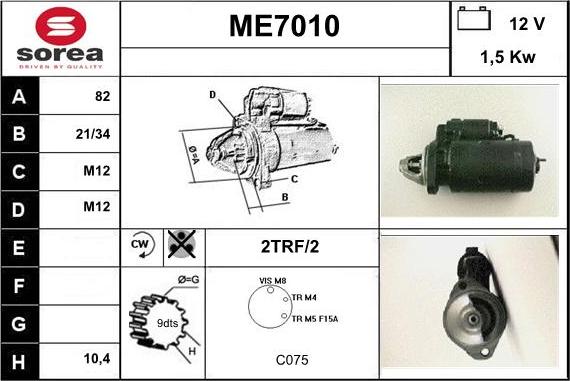 Sera ME7010 - Motorino d'avviamento autozon.pro