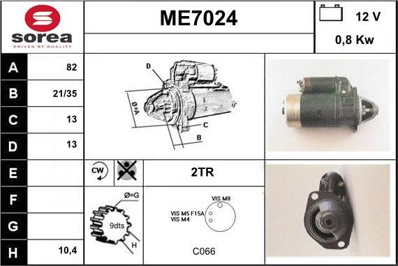 Sera ME7024 - Motorino d'avviamento autozon.pro