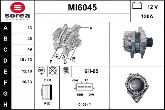 Sera MI6045 - Alternatore autozon.pro