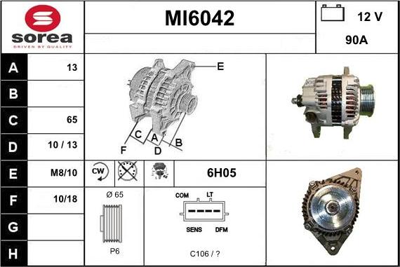 Sera MI6042 - Alternatore autozon.pro