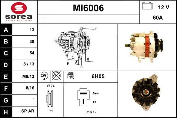 Sera MI6006 - Alternatore autozon.pro