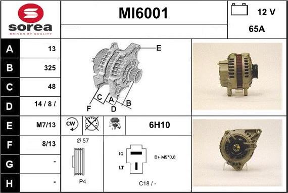 Sera MI6001 - Alternatore autozon.pro