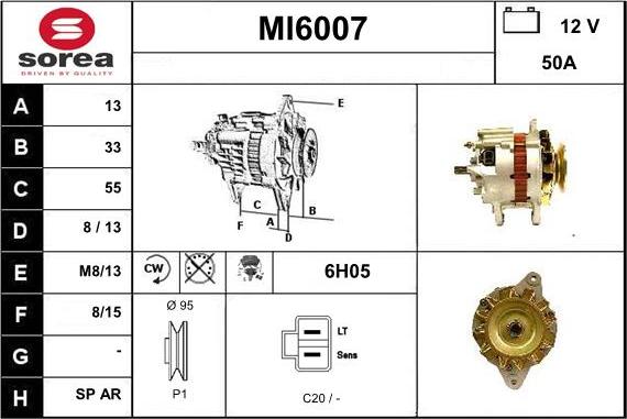 Sera MI6007 - Alternatore autozon.pro