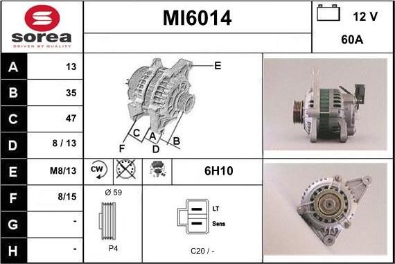 Sera MI6014 - Alternatore autozon.pro