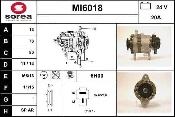 Sera MI6018 - Alternatore autozon.pro