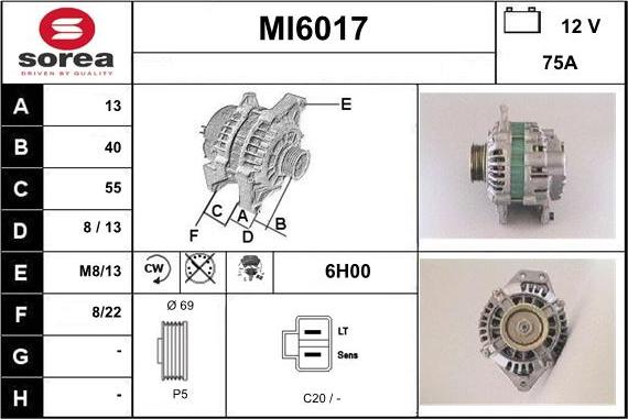 Sera MI6017 - Alternatore autozon.pro