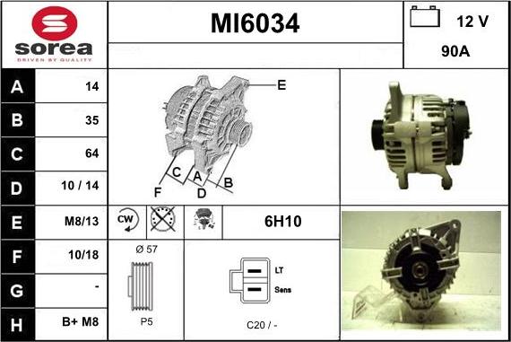 Sera MI6034 - Alternatore autozon.pro