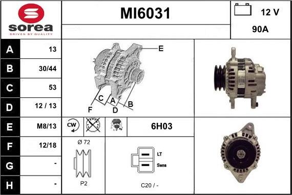 Sera MI6031 - Alternatore autozon.pro