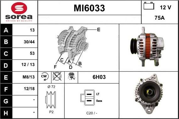 Sera MI6033 - Alternatore autozon.pro