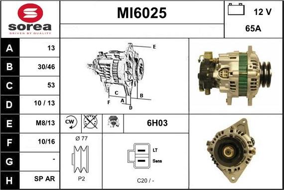 Sera MI6025 - Alternatore autozon.pro