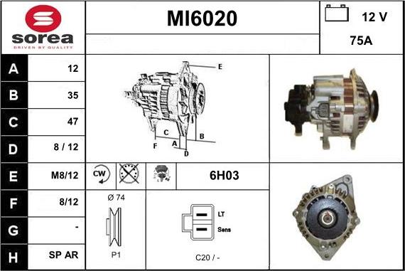 Sera MI6020 - Alternatore autozon.pro