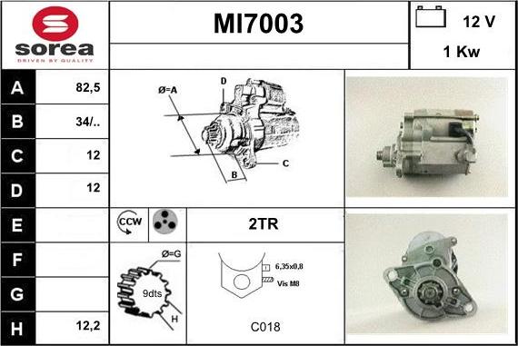 Sera MI7003 - Motorino d'avviamento autozon.pro