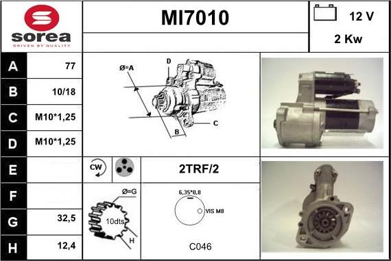 Sera MI7010 - Motorino d'avviamento autozon.pro