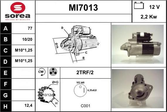 Sera MI7013 - Motorino d'avviamento autozon.pro