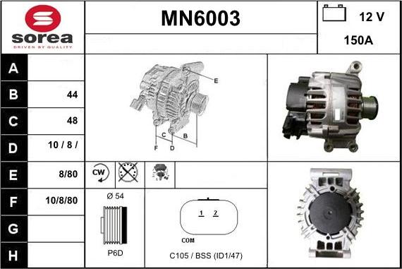 Sera MN6003 - Alternatore autozon.pro