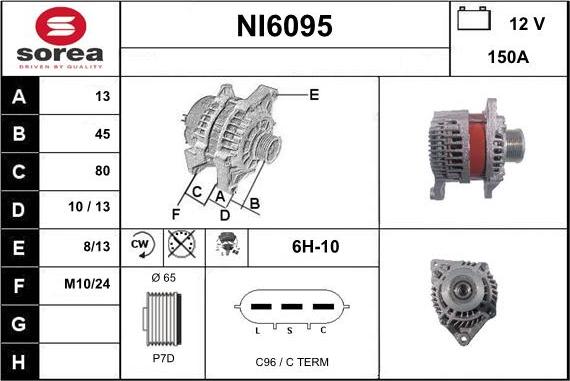 Sera NI6095 - Alternatore autozon.pro