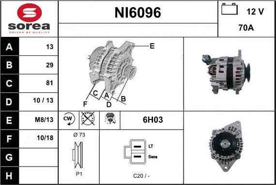 Sera NI6096 - Alternatore autozon.pro