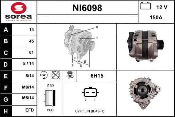 Sera NI6098 - Alternatore autozon.pro