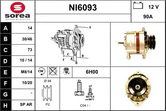 Sera NI6093 - Alternatore autozon.pro