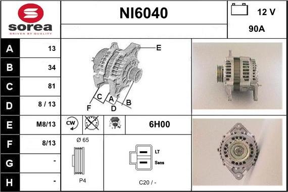 Sera NI6040 - Alternatore autozon.pro