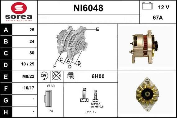 Sera NI6048 - Alternatore autozon.pro