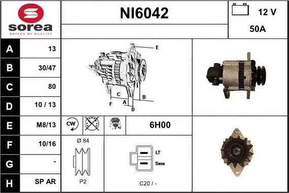 Sera NI6042 - Alternatore autozon.pro