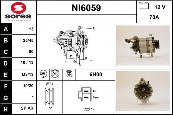 Sera NI6059 - Alternatore autozon.pro