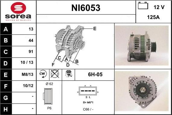 Sera NI6053 - Alternatore autozon.pro