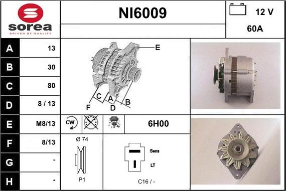 Sera NI6009 - Alternatore autozon.pro