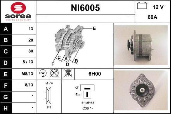 Sera NI6005 - Alternatore autozon.pro