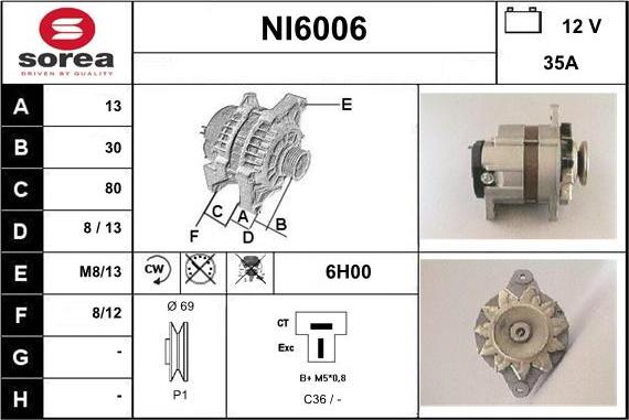 Sera NI6006 - Alternatore autozon.pro