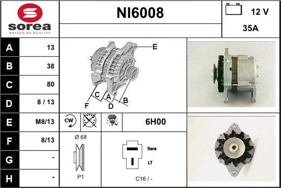 Sera NI6008 - Alternatore autozon.pro