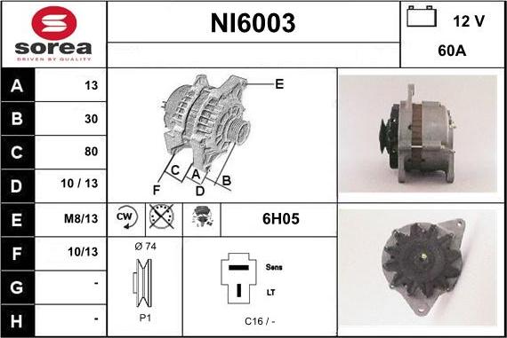 Sera NI6003 - Alternatore autozon.pro