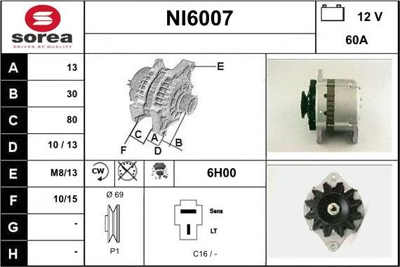 Sera NI6007 - Alternatore autozon.pro