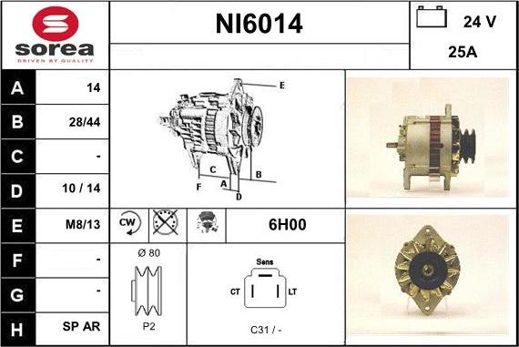 Sera NI6014 - Alternatore autozon.pro