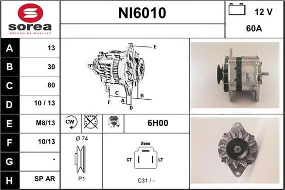 Sera NI6010 - Alternatore autozon.pro